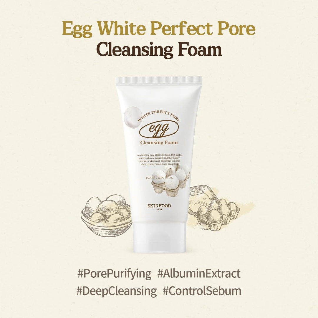 SKINFOOD Egg Perfect Pore Cleansing Foam 150ml