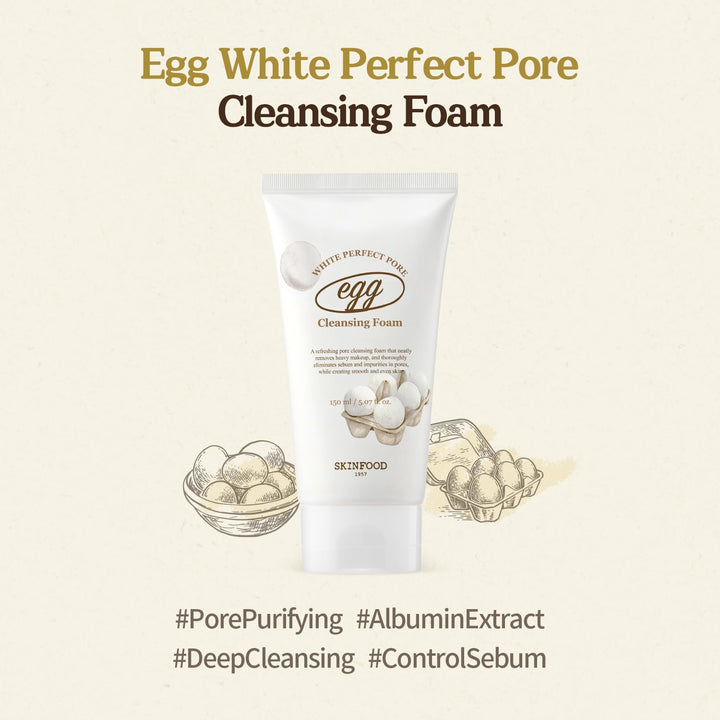 SKINFOOD Egg Perfect Pore Cleansing Foam 150ml