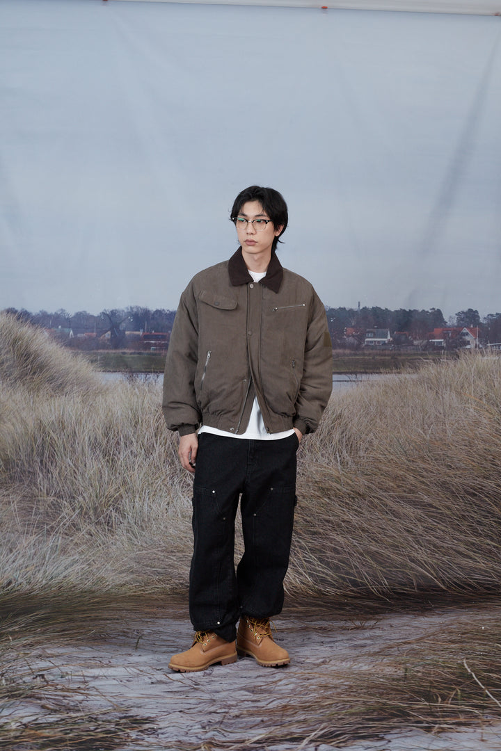 B-15 Bomber Padded Work Jacket - KHAKI