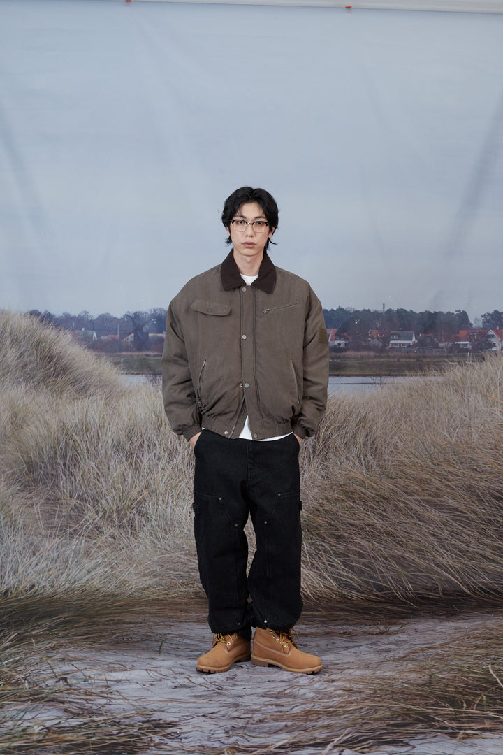 B-15 Bomber Padded Work Jacket - KHAKI