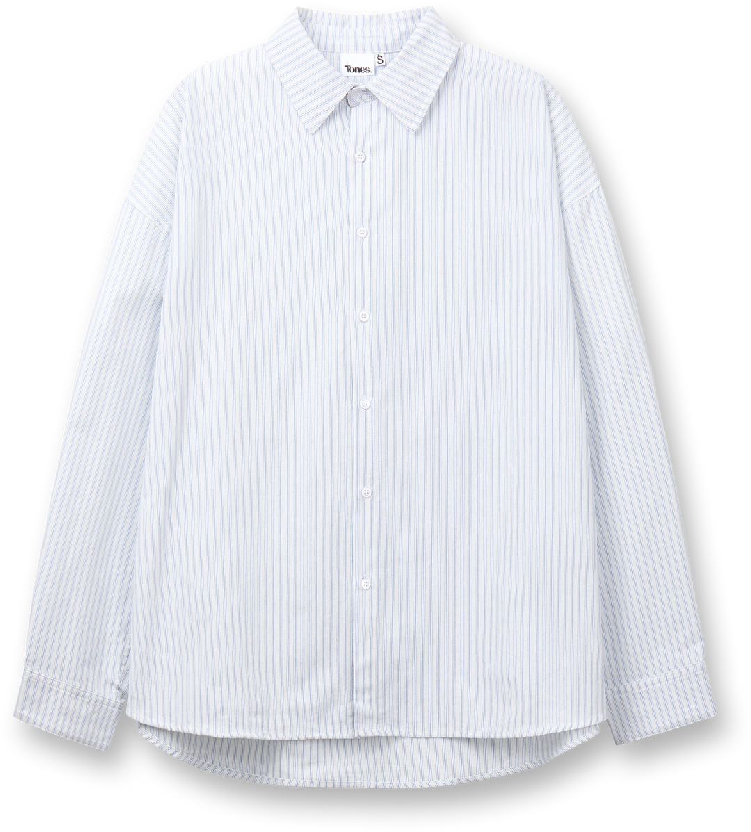 Multi Stripe Overfit Shirt - Sky Blue