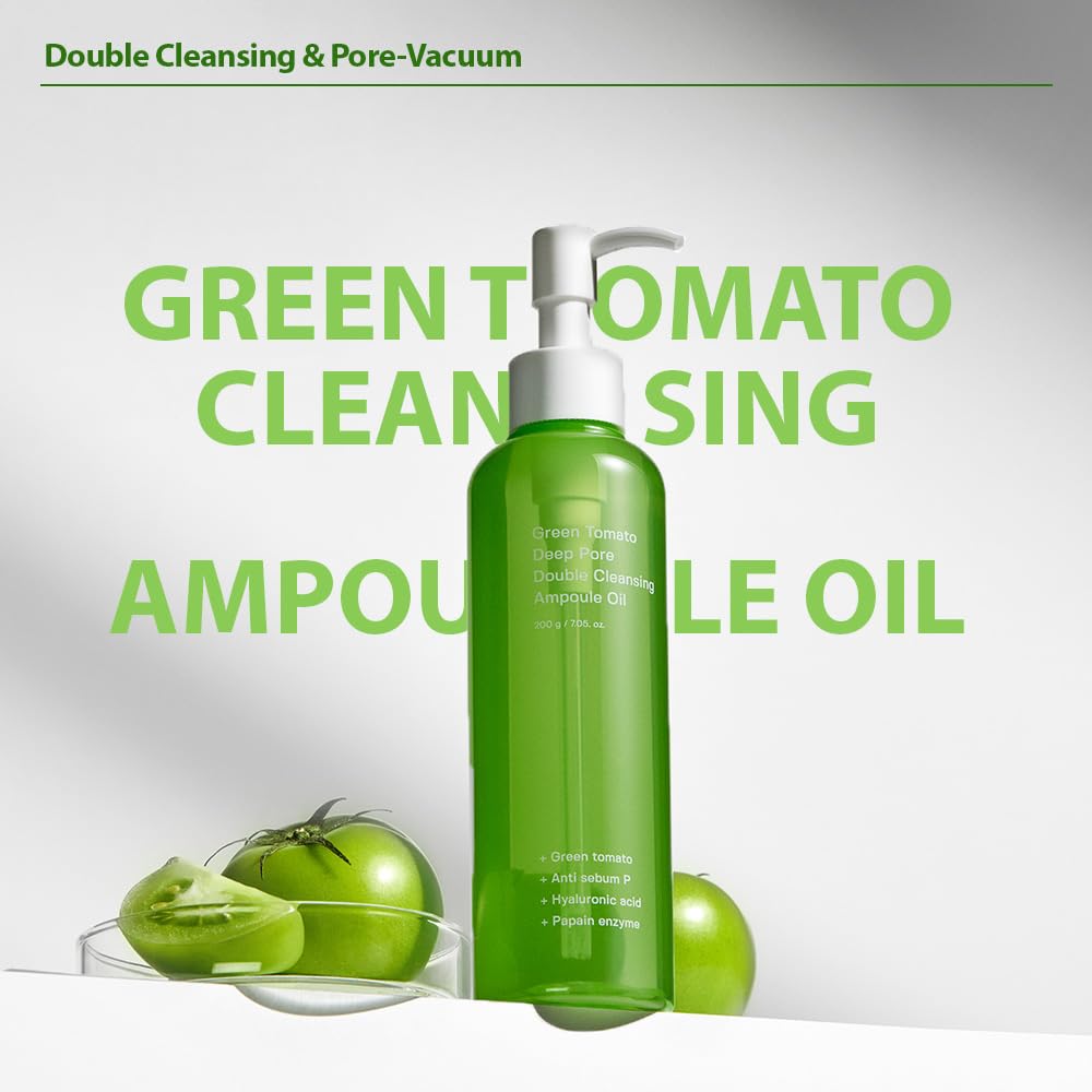 SUNGBOON EDITOR Green Tomato Double Cleansing Ampoule Oil 7.05fl. oz, 200ml