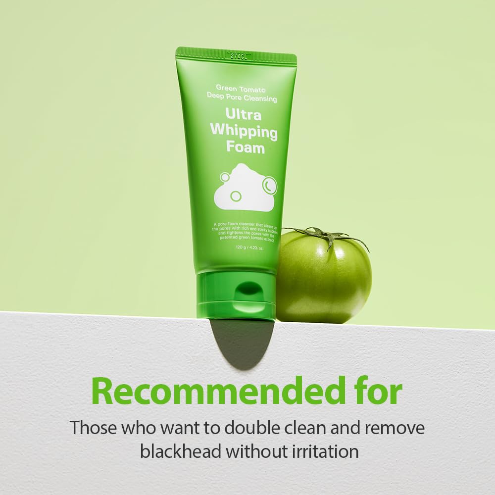SUNGBOON EDITOR Green Tomato Deep Pore Cleansing Ultra Whipping Foam 4.23oz, 120g