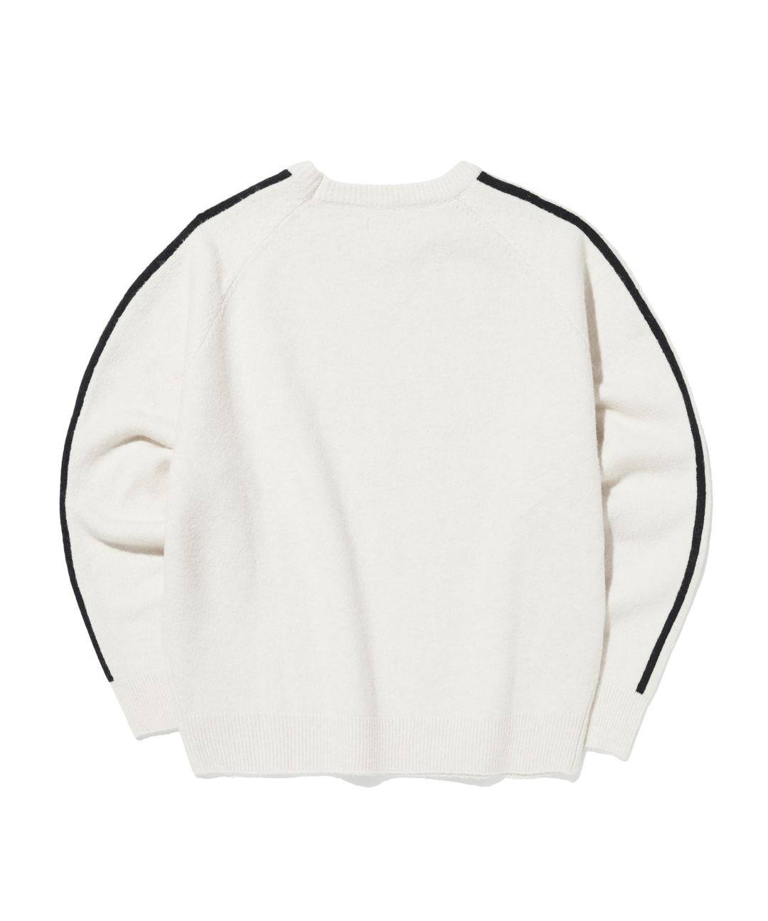 Track Round Knit Sweatshirt - IVORY