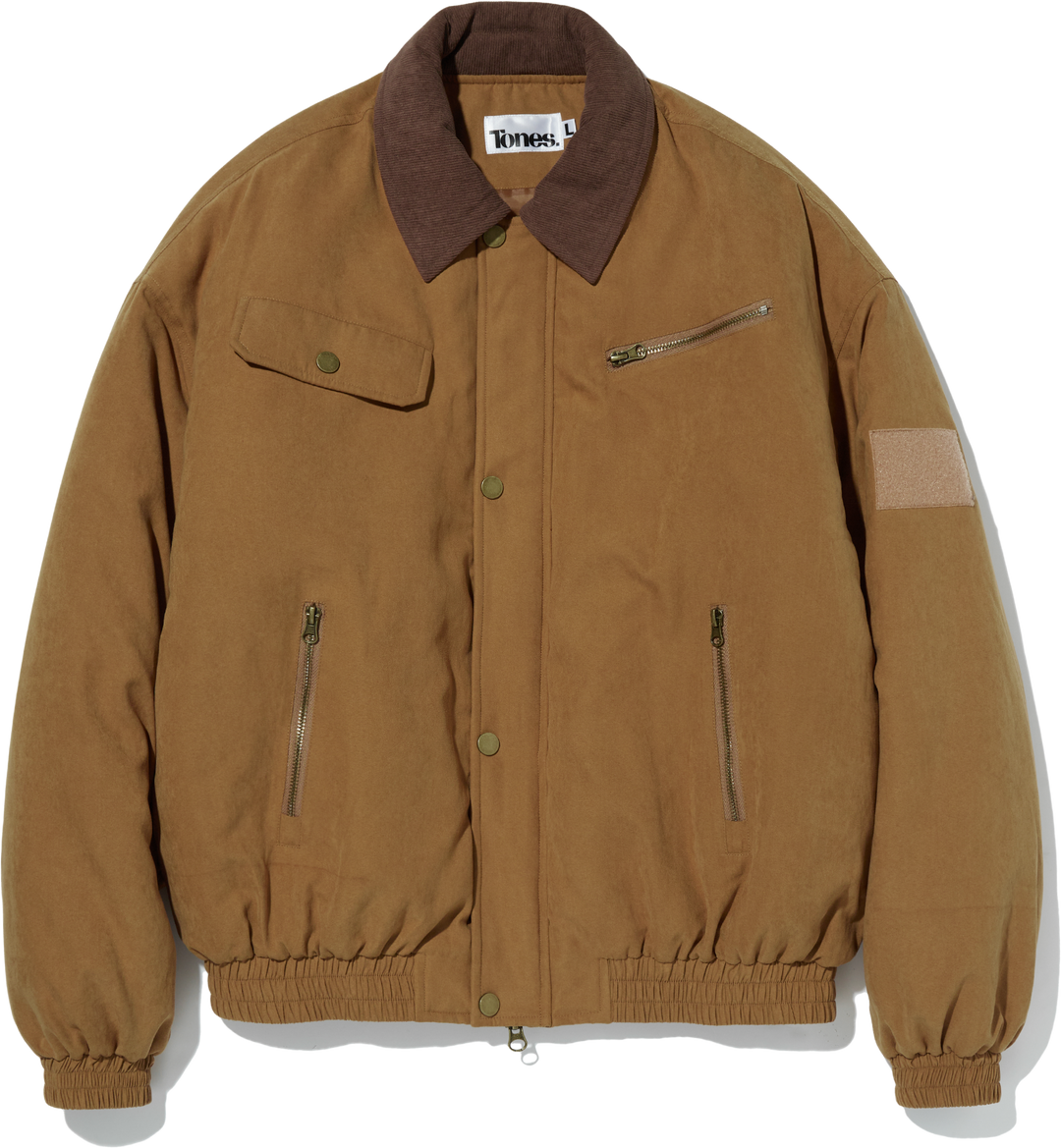 B-15 Bomber Padded Work Jacket - BEIGE