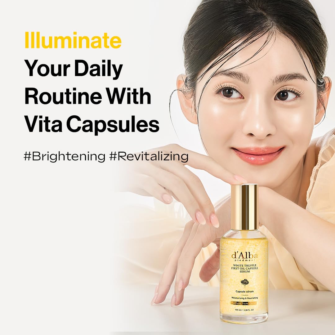 d'alba White Truffle Oil Capsule Serum 3.38 Fl. Oz, 100ml