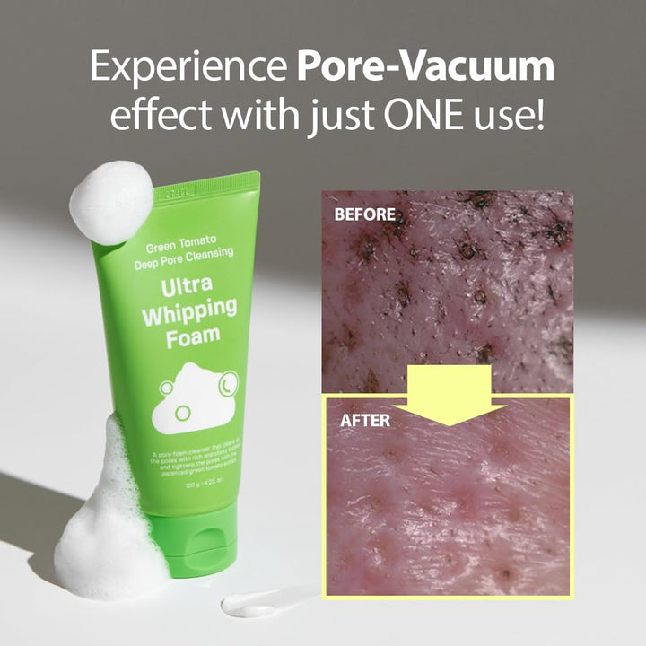 SUNGBOON EDITOR Green Tomato Deep Pore Cleansing Ultra Whipping Foam 4.23oz, 120g