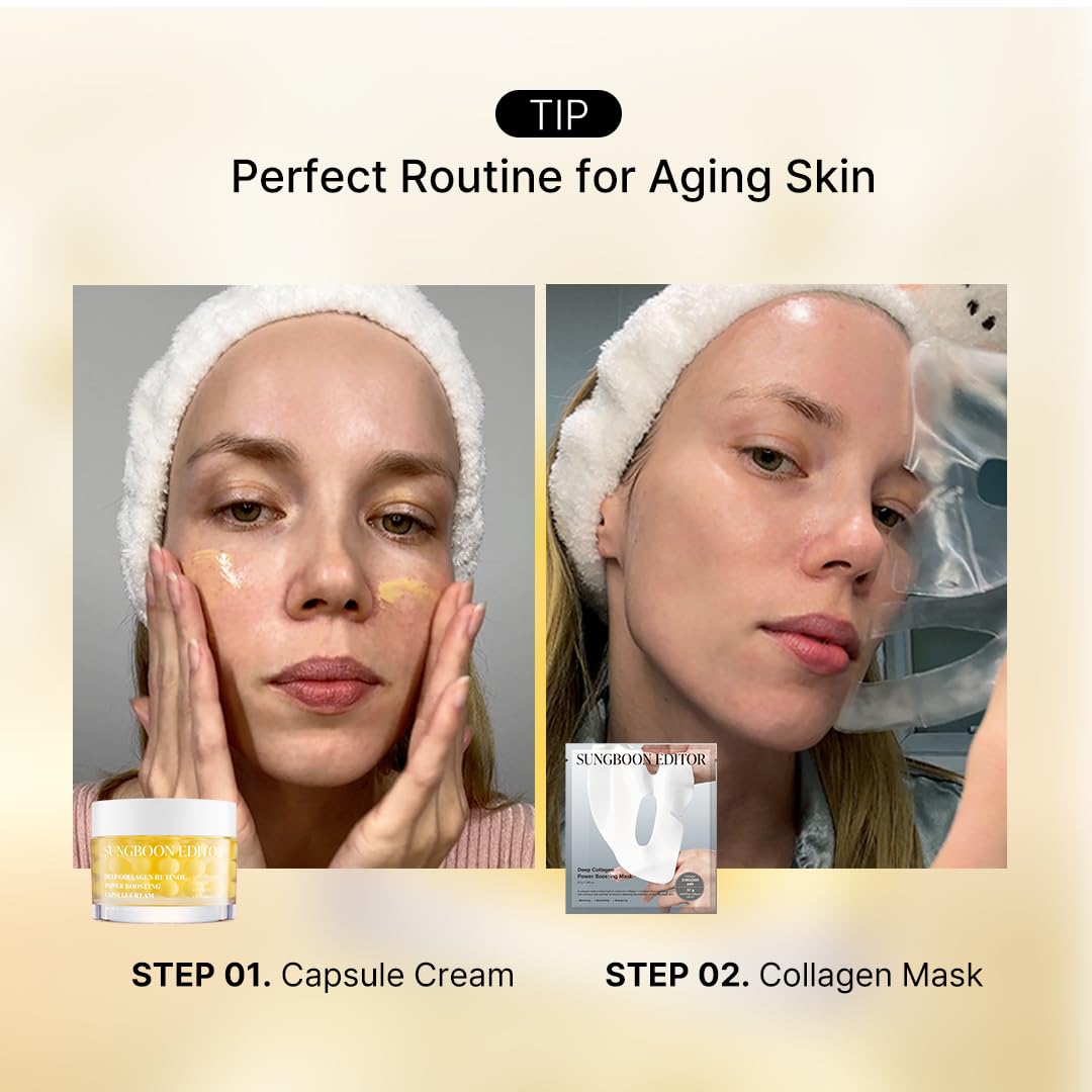 SUNGBOON EDITOR Collagen Boosting White Spicule Cream 1.69 fl Oz, 50ml