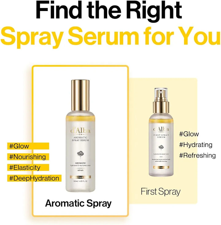 d'alba White Truffle First Aromatic Spray Serum 4.05 Fl. Oz, 120ml