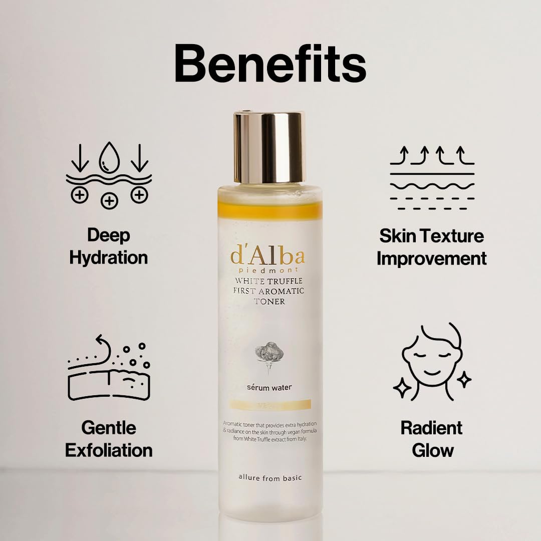 d'alba Italian White Truffle First Aromatic Toner 5.24Fl. Oz, 155ml