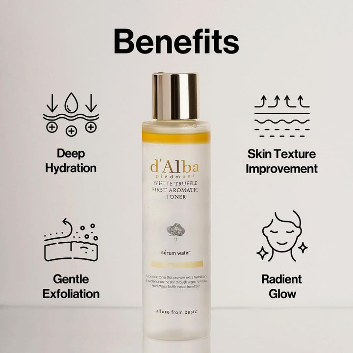 d'alba Italian White Truffle First Aromatic Toner 5.24Fl. Oz, 155ml