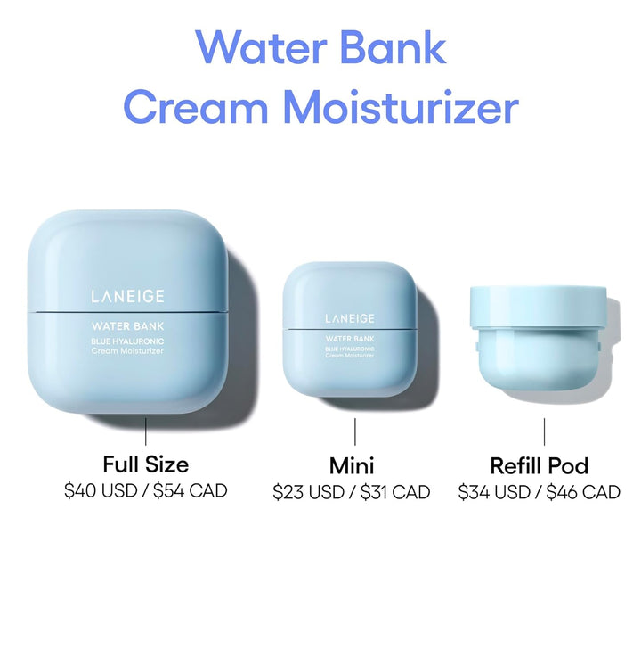 LANEIGE Water Bank Blue Hyaluronic Cream Moisturizer, 1.6 fl.oz. 50ml