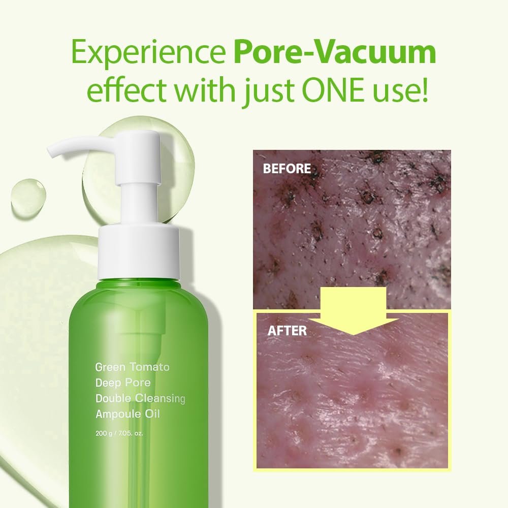 SUNGBOON EDITOR Green Tomato Double Cleansing Ampoule Oil 7.05fl. oz, 200ml