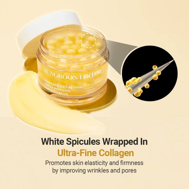 SUNGBOON EDITOR Collagen Boosting White Spicule Cream 1.69 fl Oz, 50ml