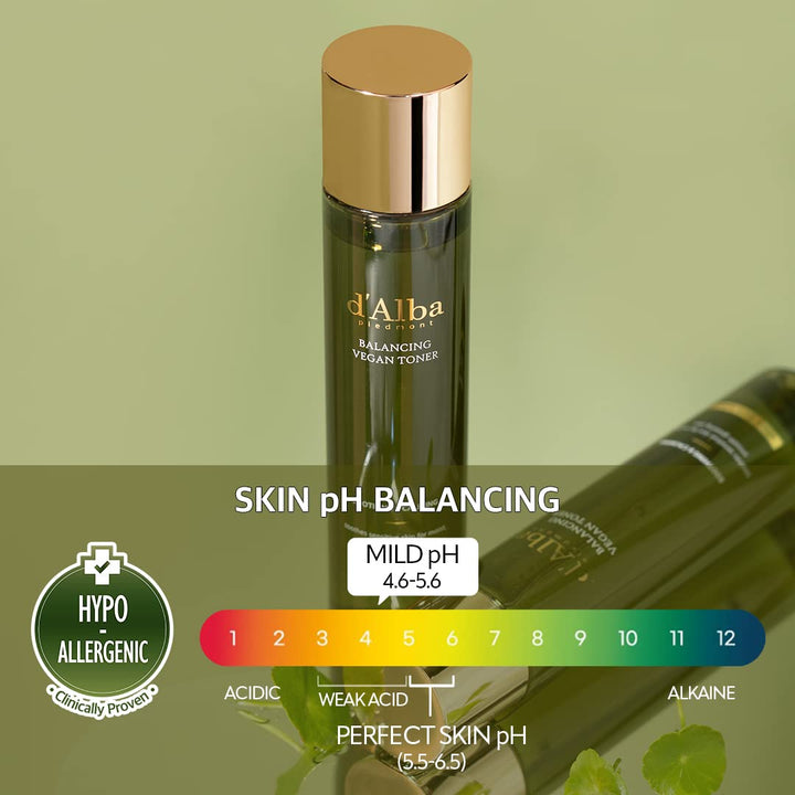 d'alba Italian White Truffle Mild Skin Balancing Vegan Toner 5.07 fl. oz, 150ml