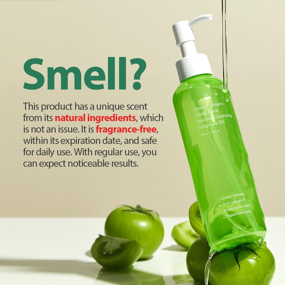 SUNGBOON EDITOR Green Tomato Double Cleansing Ampoule Oil 7.05fl. oz, 200ml