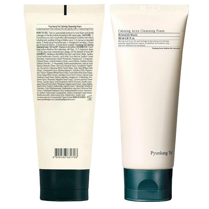 Pyunkang Yul Calming Acne Cleansing Foam 3.38 Fl. Oz, 100ml