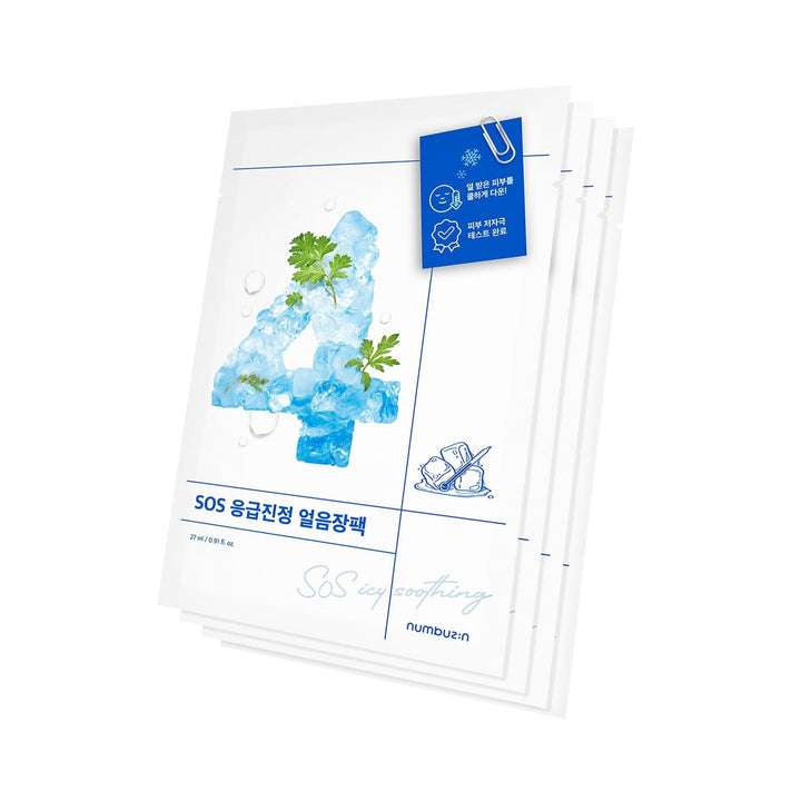numbuzin No.4 Icy Soothing Sheet Mask 4ea
