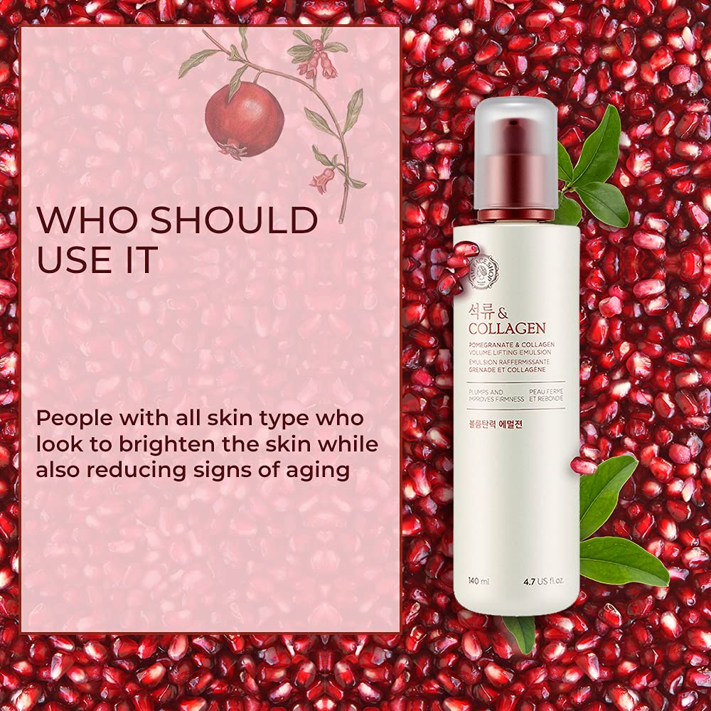 The Face Shop Pomegranate & Collagen Volume Lifting Emulsion 140ml / 4.7 fl. oz.