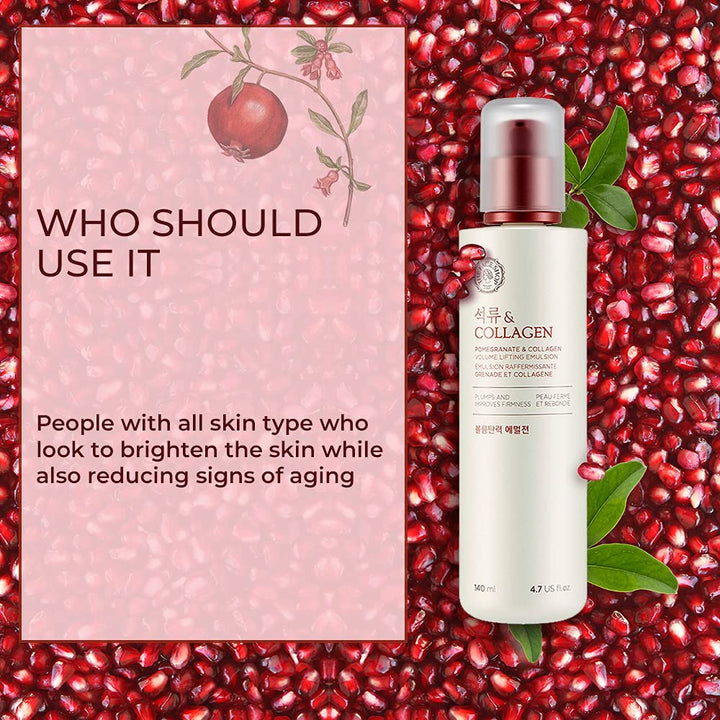 The Face Shop Pomegranate & Collagen Volume Lifting Emulsion 140ml / 4.7 fl. oz.