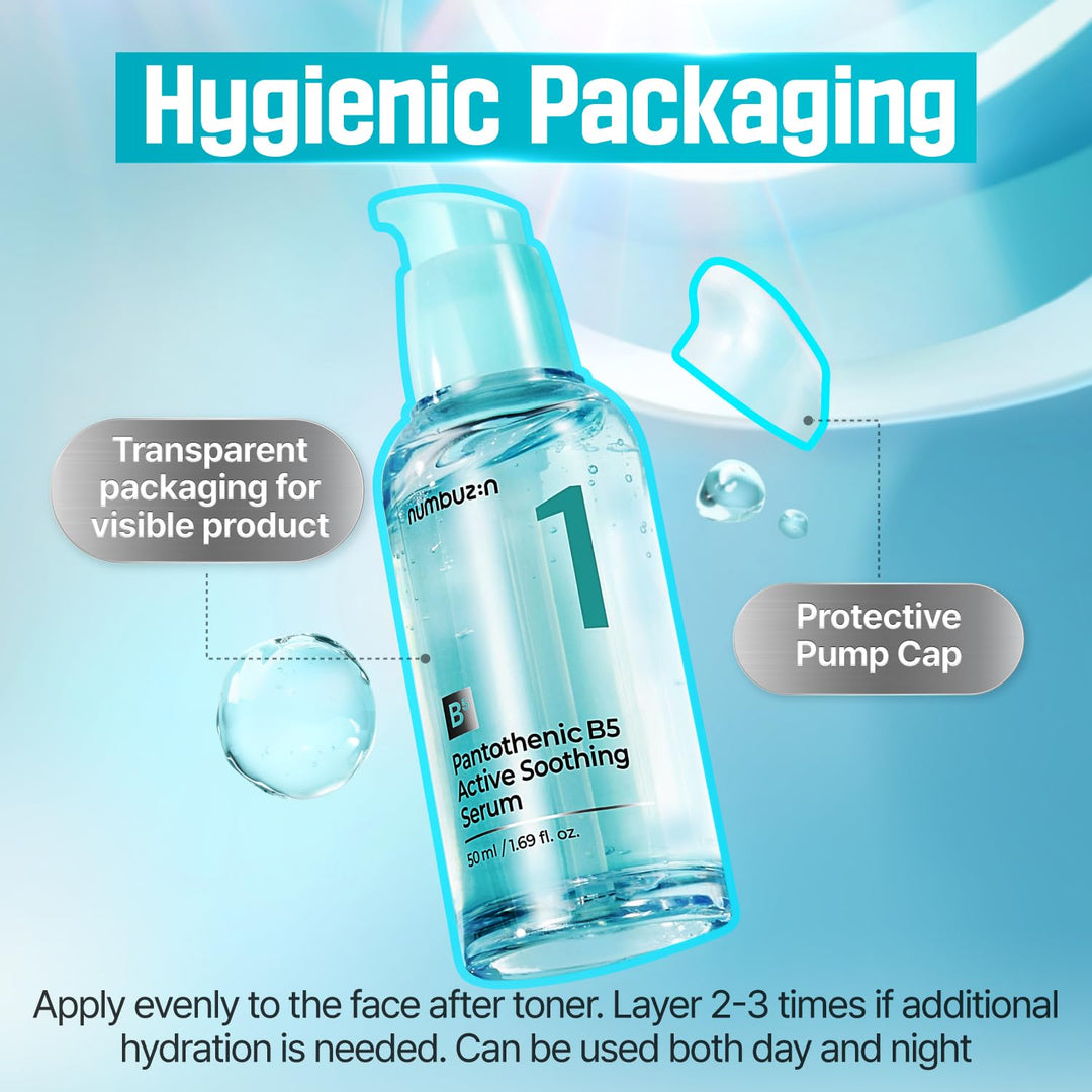 numbuzin No.1 Pantothenic B5 Active Soothing Serum 50ml, 1.69 fl. oz.