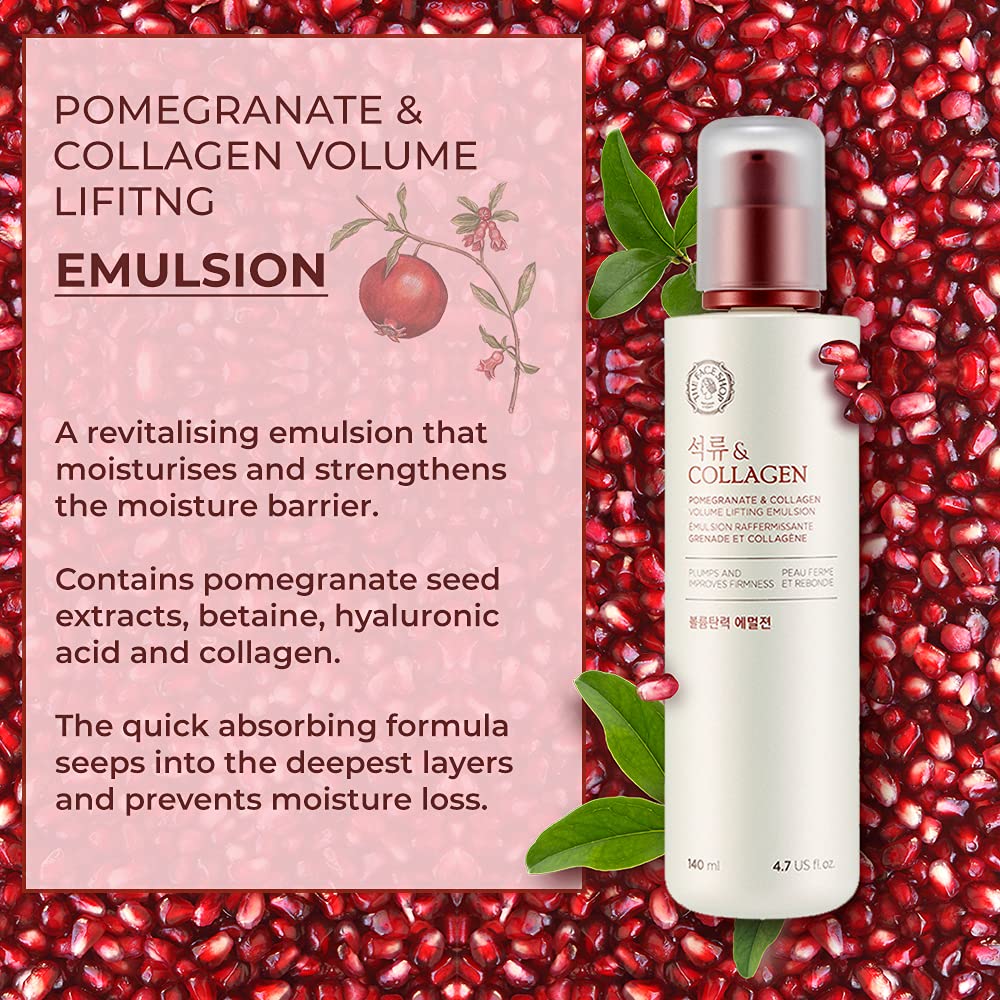 The Face Shop Pomegranate & Collagen Volume Lifting Emulsion 140ml / 4.7 fl. oz.