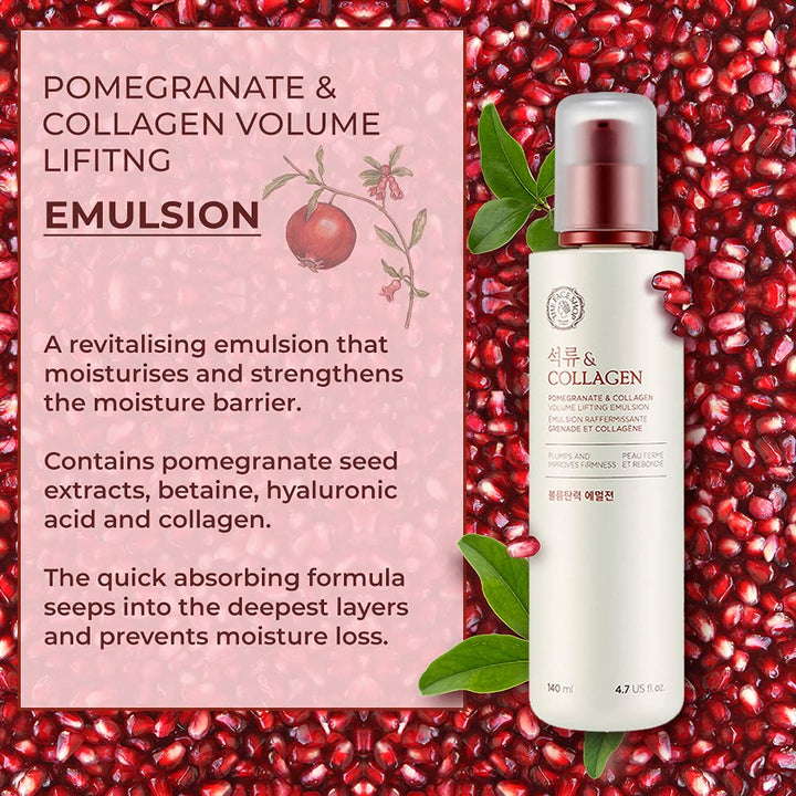 The Face Shop Pomegranate & Collagen Volume Lifting Emulsion 140ml / 4.7 fl. oz.