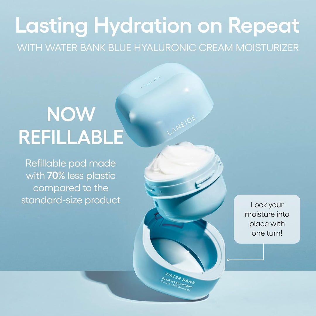 LANEIGE Water Bank Blue Hyaluronic Cream Moisturizer, 1.6 fl.oz. 50ml