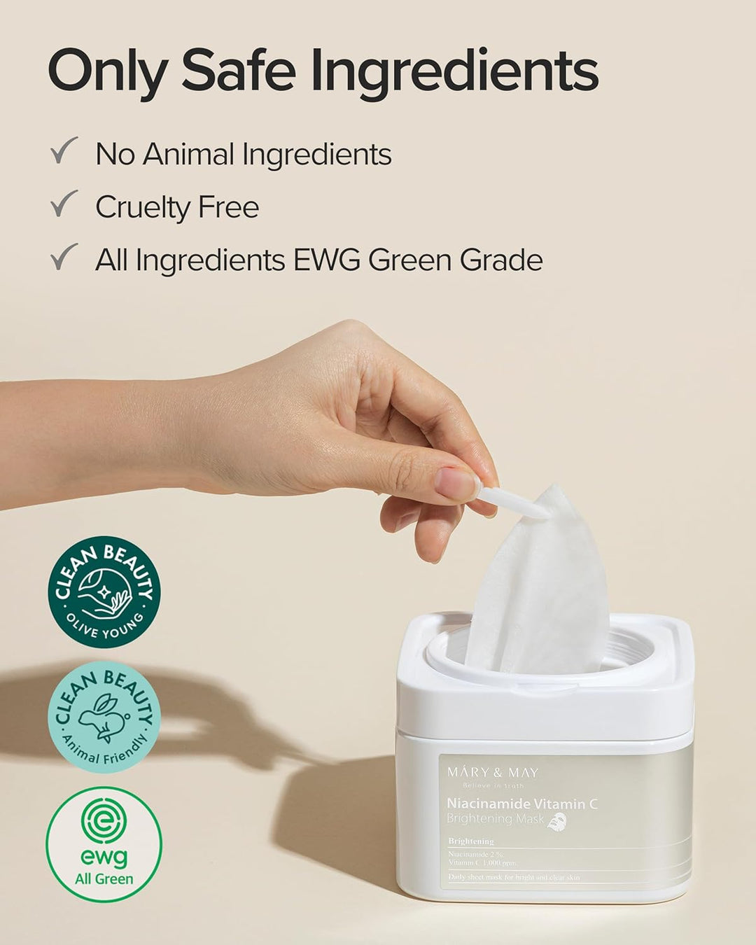 Mary&May Niacinamide Vitamin C Daily Mask (30 Sheets)