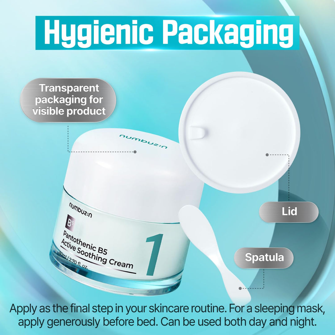 numbuzin No.1 Pantothenic B5 Active Soothing Cream 80ml, 2.7 fl. oz.