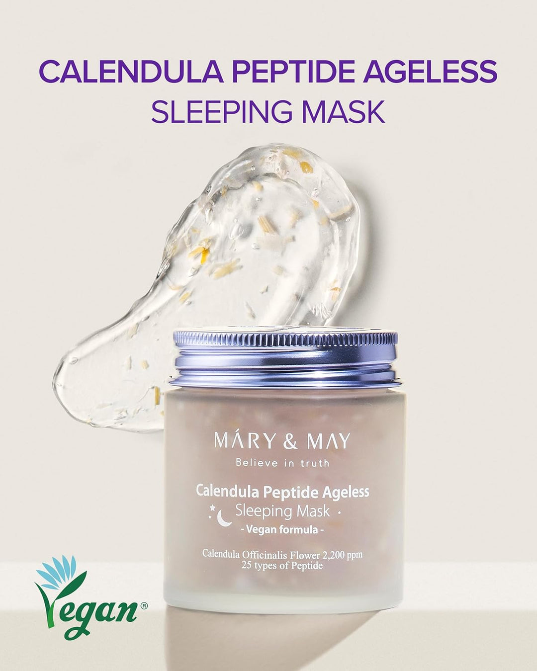 Mary&May Vegan Calendula Peptide Ageless Sleeping Mask 3.7 fl.oz.