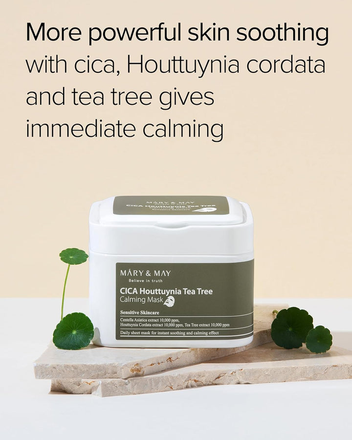 Mary&May CICA Houttuynia Tea Tree Calming Mask(30 Sheets)