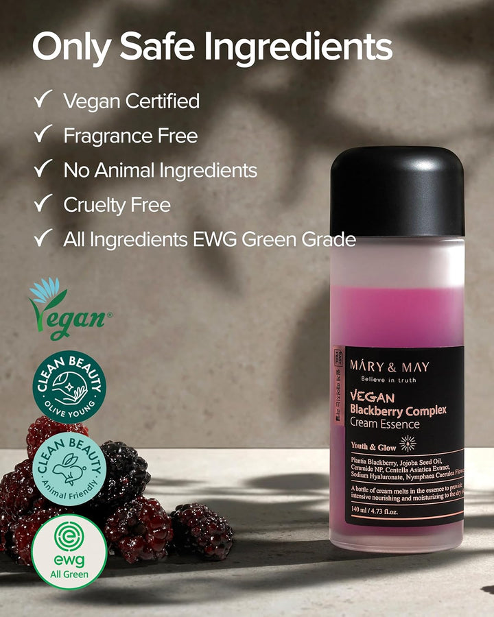 Mary&May Vegan Blackberry Complex Cream Essence 140ml/4.73 fl.oz.
