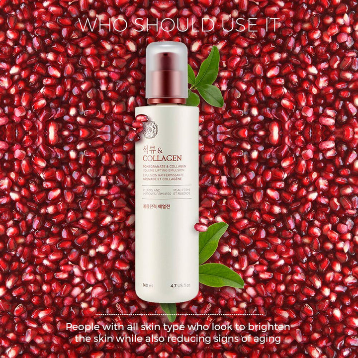 The Face Shop Pomegranate & Collagen Volume Lifting Emulsion 140ml / 4.7 fl. oz.