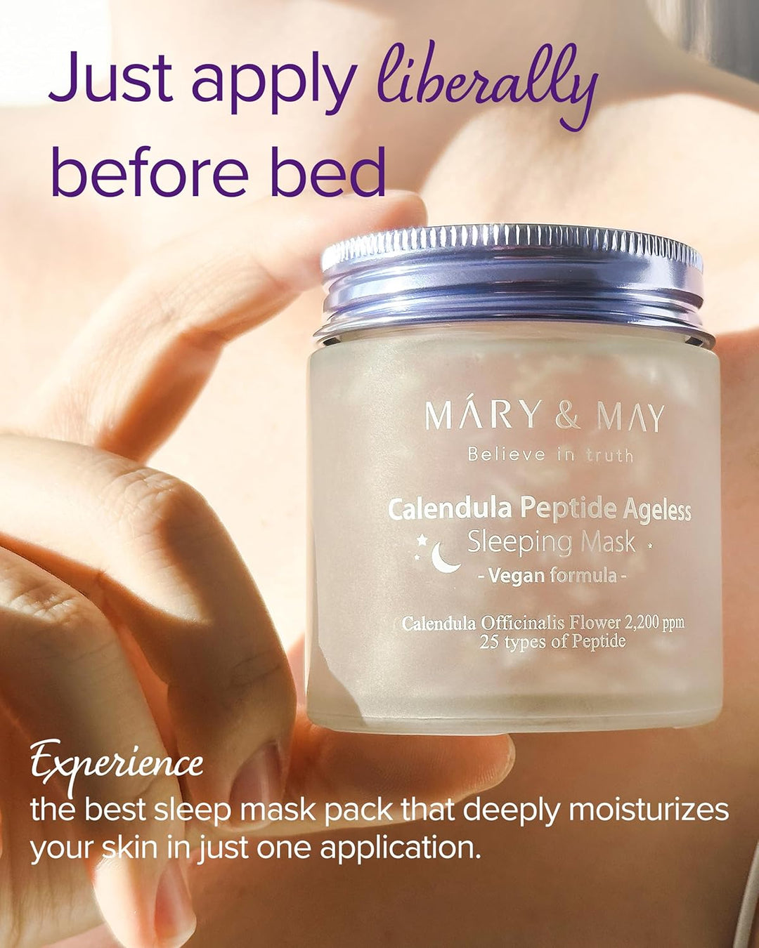 Mary&May Vegan Calendula Peptide Ageless Sleeping Mask 3.7 fl.oz.