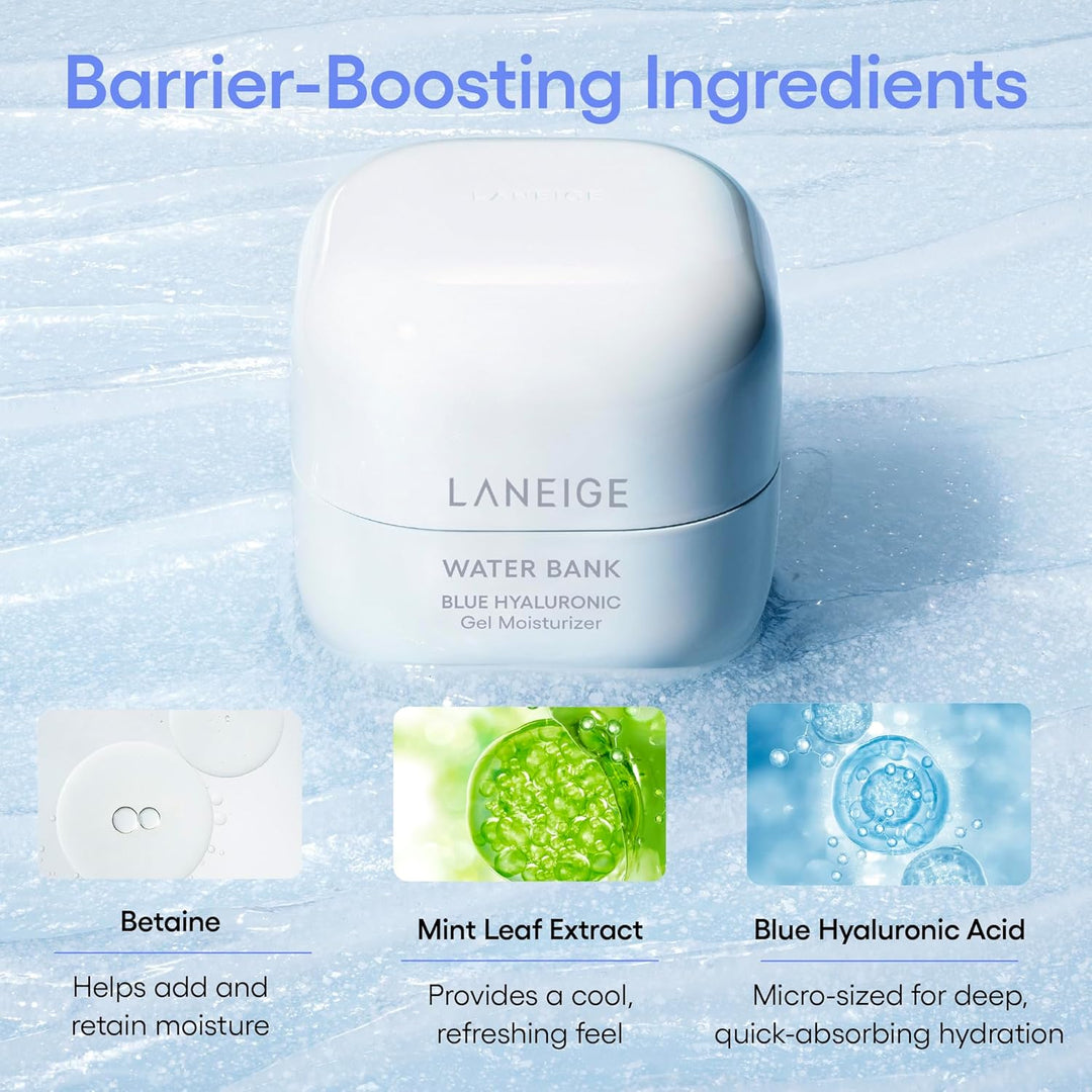 LANEIGE Water Bank Blue Hyaluronic Gel Moisturizer, 1.6 fl.oz. 50ml
