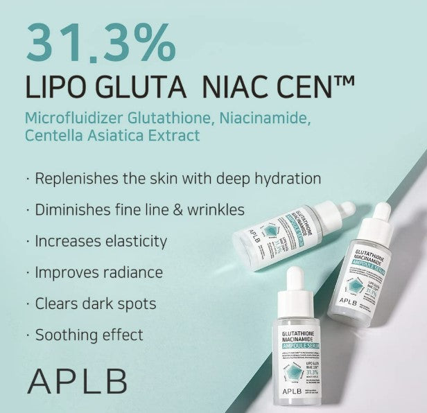 APLB Glutathione Niacinamide Ampoule Serum 1.35fl. oz.
