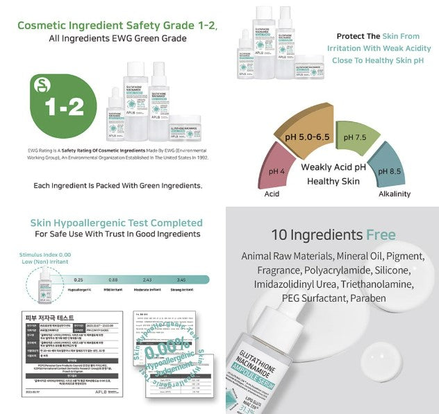 APLB Glutathione Niacinamide Ampoule Serum 1.35fl. oz.
