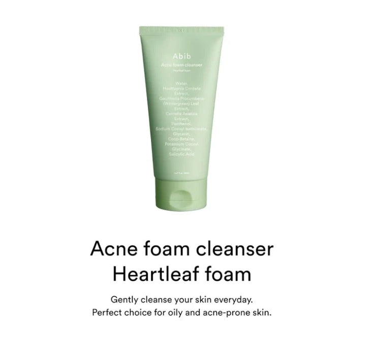 Abib Acne Foam Cleanser Heartleaf Foam 5.07 fl oz / 150 ml