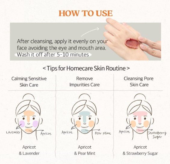 Apricot Food Mask 120ml / 4.23 oz