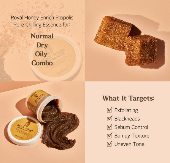 Black Sugar Mask Wash Off 120ml / 4.05 fl. oz.