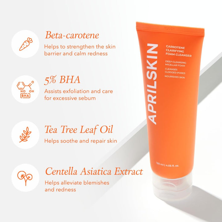 Carrotene Clarifying Foam Cleanser 120ml / 4.05 fl. oz.