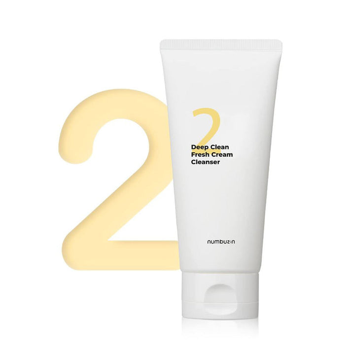 numbuzin No.2 Deep Clean Fresh Cream Cleanser 120ml / 4.05 fl. oz.