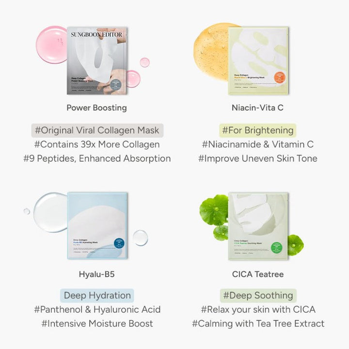 Deep Collagen Power Boosting Mask 4 Sheet