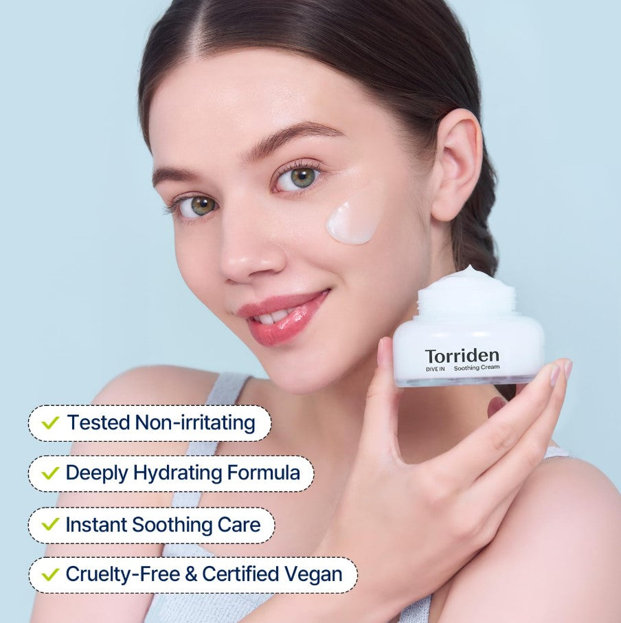 DIVE-IN Hyaluronic Acid Soothing Cream 100ml / 3.38 fl. oz. 2pk