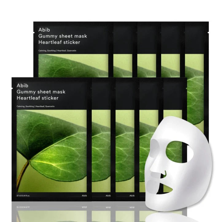 Abib Gummy Sheet Mask Heartleaf 10 Sheets