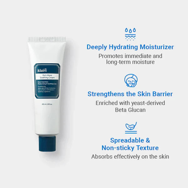 Dear Klairs Rich Moist Soothing Cream 20ml, 0.71oz