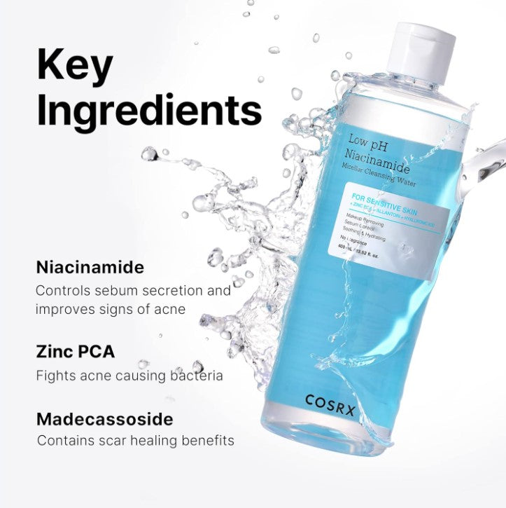 Low pH Niacinamide Micellar Cleansing Water 400ml / 13.52 fl. oz.