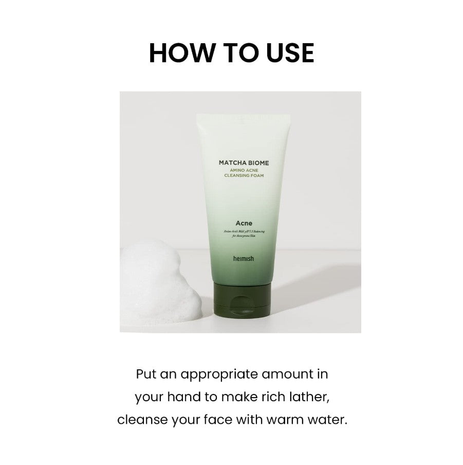 heimish Matcha Biome Acne Cleansing Foam 150ml / 5.3 oz.