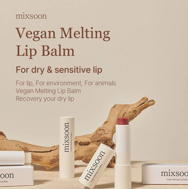 Vegan Melting Lip Balm Dry rose 0.14 oz / 4.1g